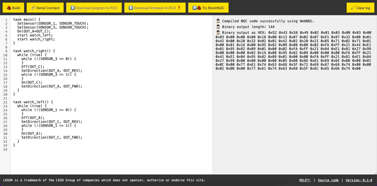 WebPBrick IDE