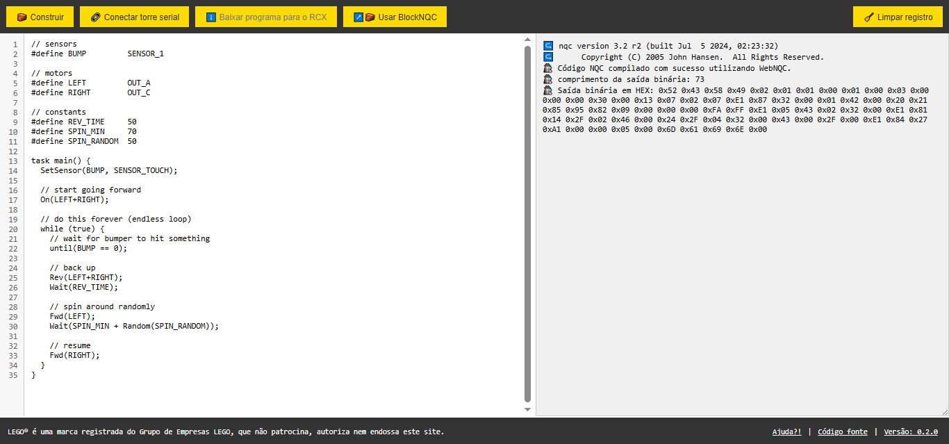 Ideal de Desenvolvimento Integrado do WebPBrick